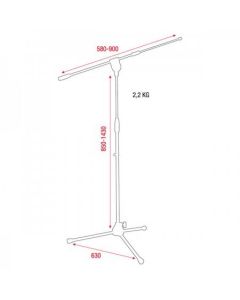 Dap-Audio Microphonestand D8304