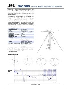 AOR DA-1500 Discone Antenne